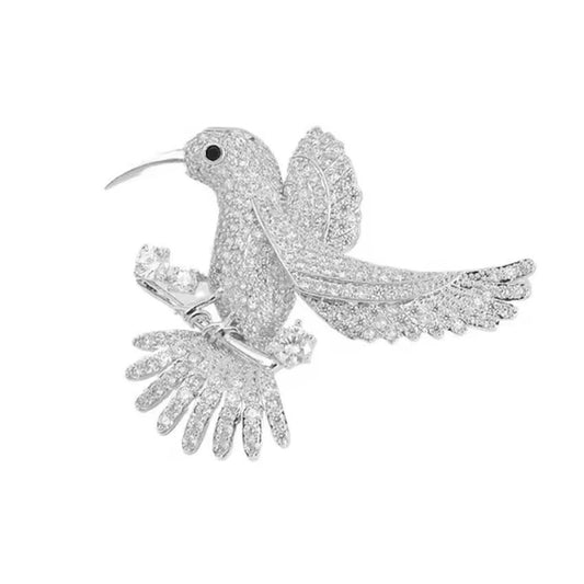 Flying Humming Bird Brooch
