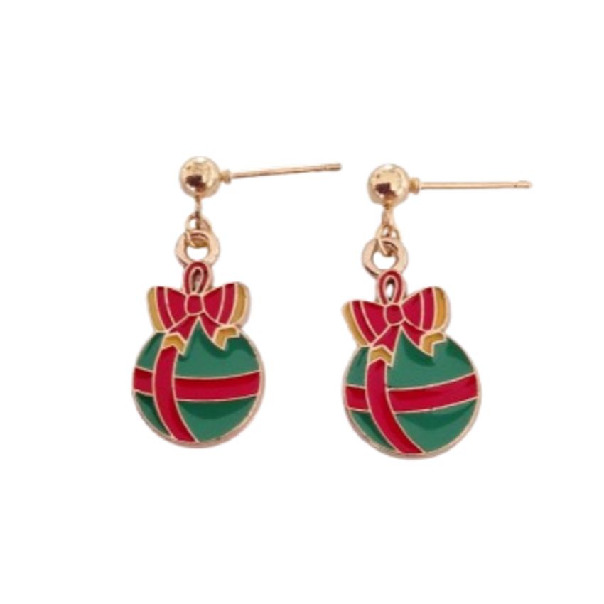 Fun Bauble Christmas Earrings