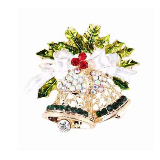 Fun Christmas Bells  Brooch