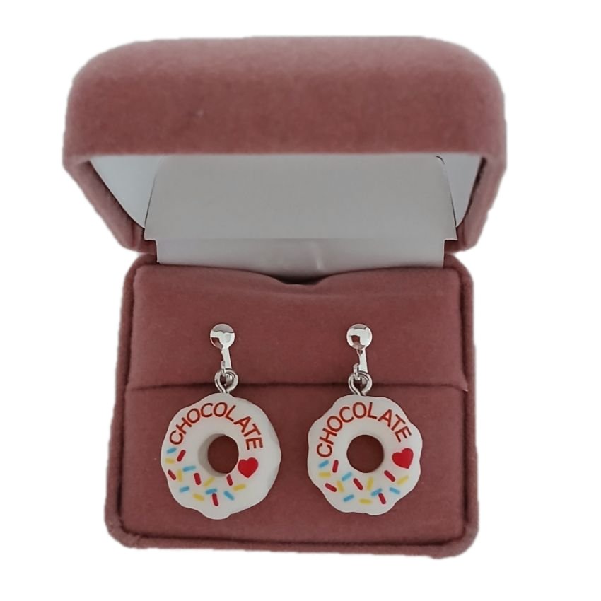 Fun Donut Clip On Earrings(2)