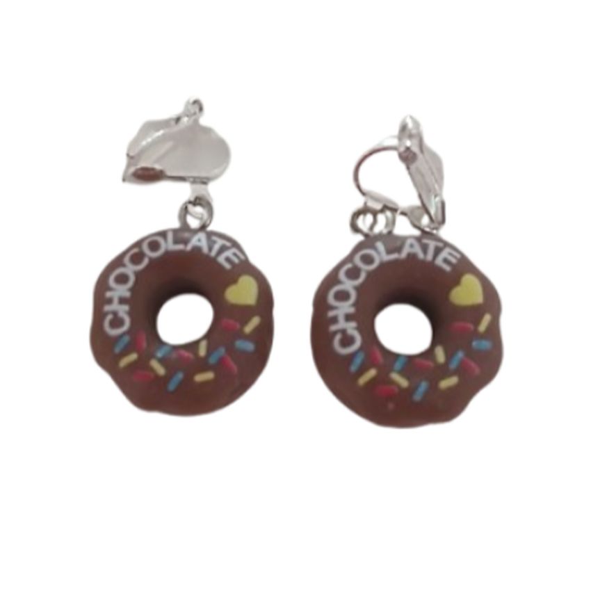 Fun(2) Donut Clip On Earrings