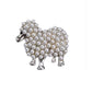 Fun Pearl Sheep Brooch