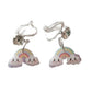 Fun Rainbow Clip On Earrings