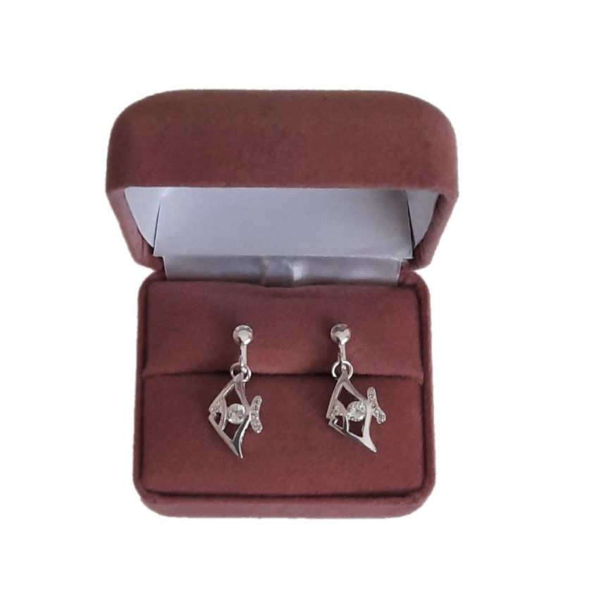 Fun Silver Fish Clip On Earrings(2)