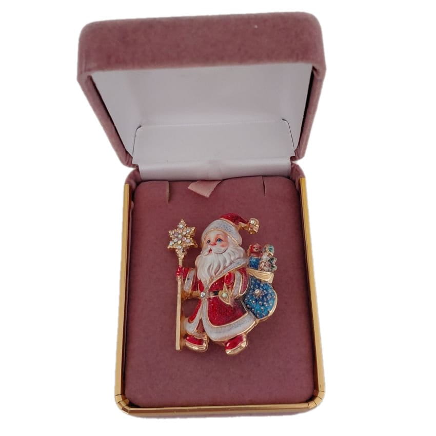 Fun Santa Claus Christmas Brooch(2)