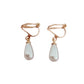 Gils Rose Gold Teardrop Pearl Clip On Earrings