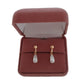 Gils Rose Gold Teardrop Pearl Clip On Earrings(2)