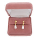 Gils Gold Teardrop Pearl Clip On Earrings(2)