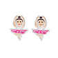 Girls Dancer Sterling Silver Earrings