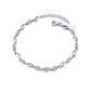 Girls Diamante Stone Silver Bracelet