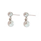Girls Double Pearl Centre Earrings
