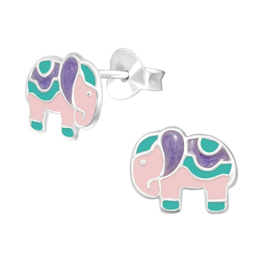 Sterling Silver Elephant Earrings