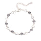 Girls Small Heart Links Silver Bracelet