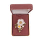Gold Centre Cream Flower Brooch(2)