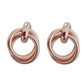 Gold Knot Clip On Earrings