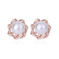 Gold Knot With Pearl Clip On Earrings