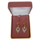 Gold Leaf Drop Clip On Earrings(2)