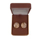 Gold Ore Round Clip On Earrings(2)