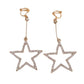 Gold Star Clip On Earrings