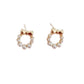 Gold Tone Kids Stud Pearl Earrings