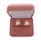 Gold Triangle Pearl Clip On Earrings()