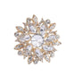 Gold Sparkle Fashion Costume Brooch