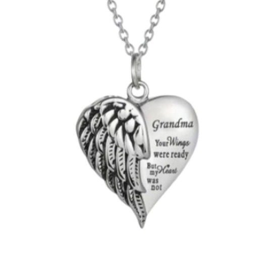 Grandma Your Wings Were Ready Ashes Locket