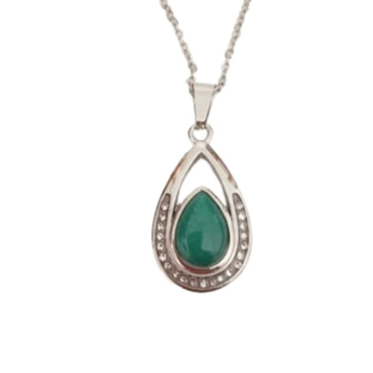 Green Centre Memorial Cremation Ashes Pendant