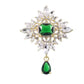 Green Centre Stone Ladies Brooch