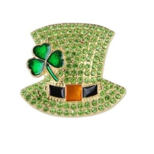 Green St Patricks Day Brooch