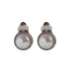 Grey 10mm Stud Pearl Clip On Earrings