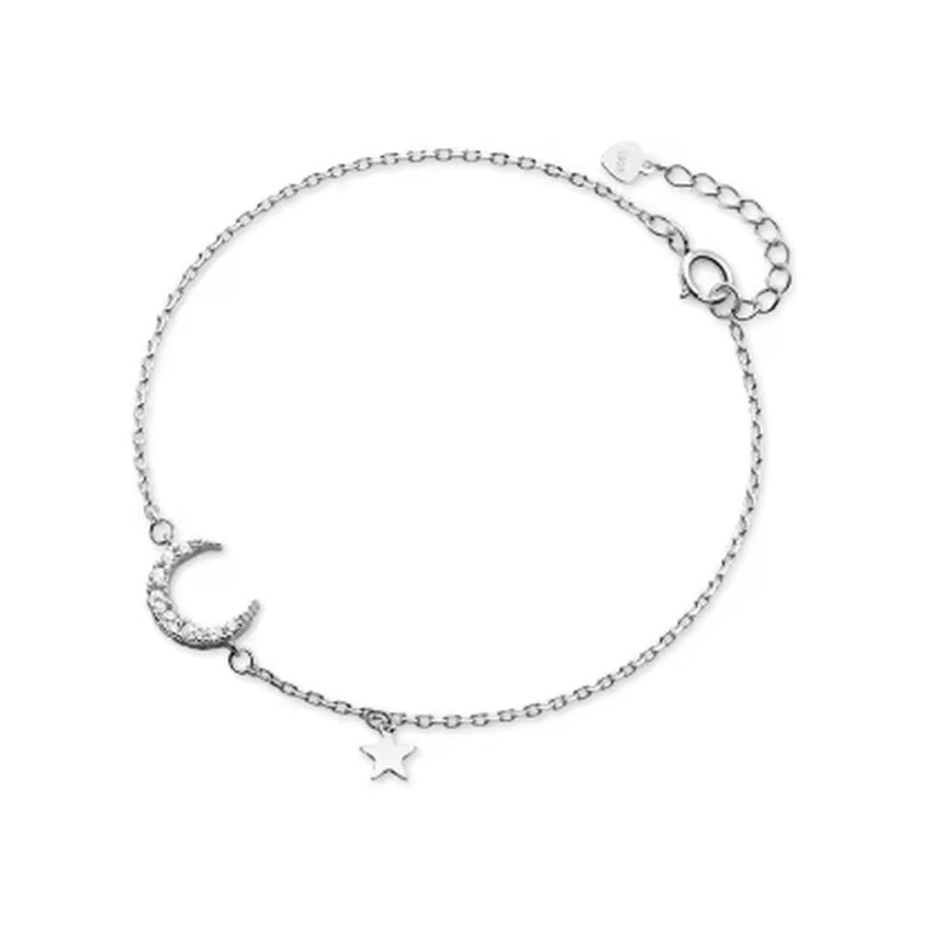 Half Moon Cubic Zirconia Light Bracelet