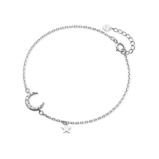 Half Moon Cubic Zirconia Light Bracelet