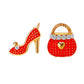 Handbag And Shoe Fashion Earrings
