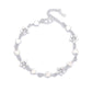 Heart And Ball Childs Silver Bracelet