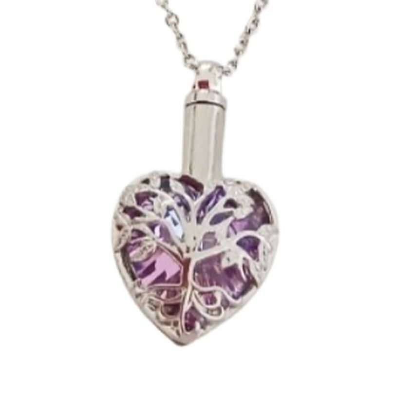 Heart And Tree Cremation Ashes Locket