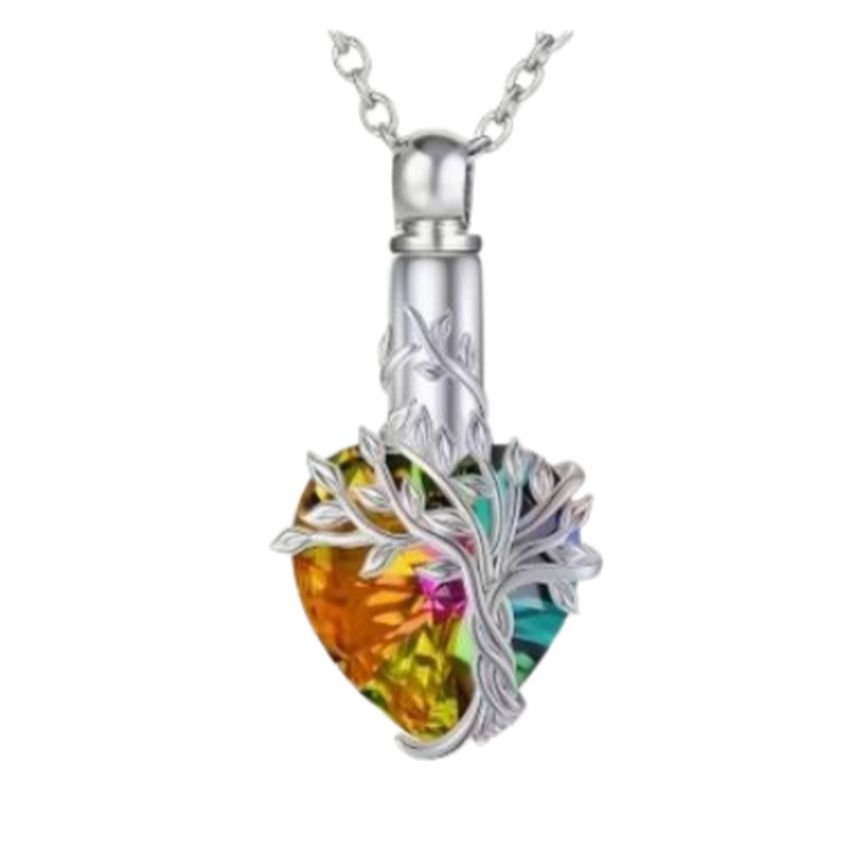 Heart And Tree Cremation Ashes Locket