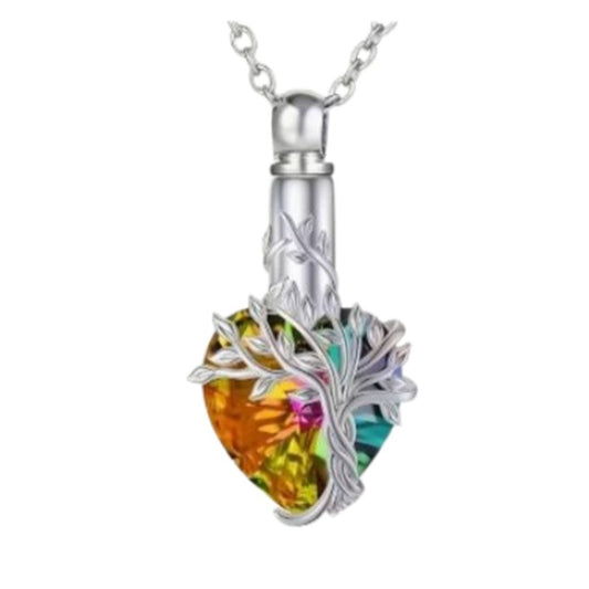 Heart And Tree Cremation Ashes Locket
