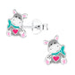 Hippo Sterling Silver Stud Earrings