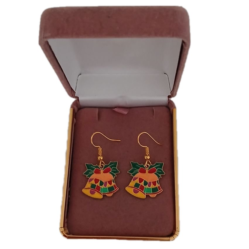 Holly And Bell Christmas Hook Earrings(2)