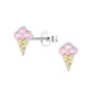 Ice Cream Sterling Silver Earrings
