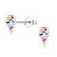 Ice Cream Sterling Silver Earrings