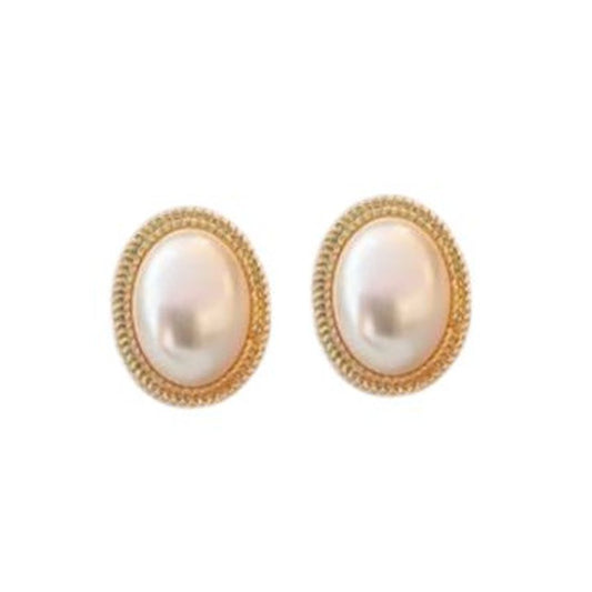 Imperfect Pearl Clip On Earrings