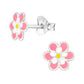 Kids Silver Small Flower Earrings