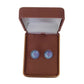 Ladies Blue Flower Clip On Earrings(2)