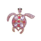 Ladies Colourful Turtle Brooch