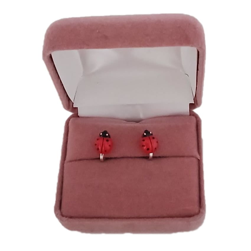 Ladybird Stud Childrens Clip On Earrings(2)