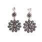 Large Dark Grey Clip On Earrings