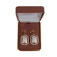 Large Rectangle Drop Clip On Earrings()