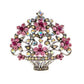 Large Vase Of Flowers Brooch